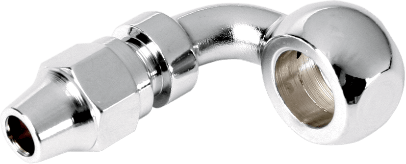 DRAG SPECIALTIES 1742-0106 Banjo Fitting - 3/8"/10mm - 90 Degree