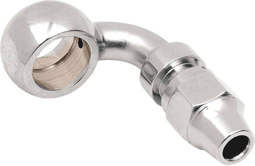 DRAG SPECIALTIES 1742-0109 Banjo Fitting - 7/16" - 90 Degree