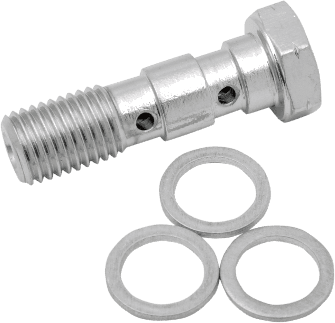 DRAG SPECIALTIES 1742-0117 Banjo Bolt - M10 x 1.25 - Double