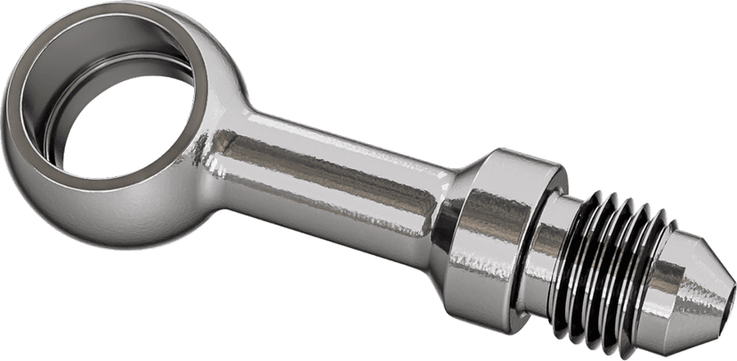 GOODRIDGE 1742-0713 Banjo Adaptor - 7/16 bolt - Straight