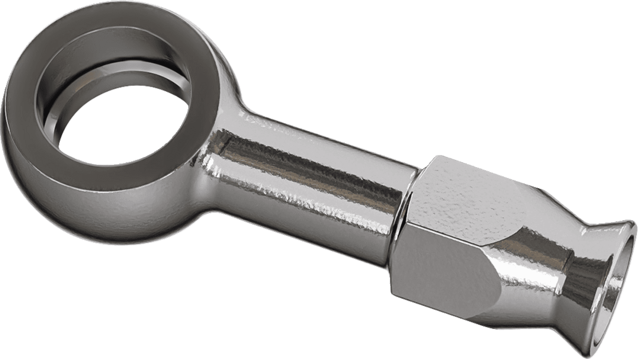 GOODRIDGE 1742-0725 Banjo Adaptor - 3/8" - Straight - Long
