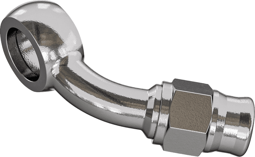 GOODRIDGE 1742-0728 Banjo Adaptor - 3/8" - 45°