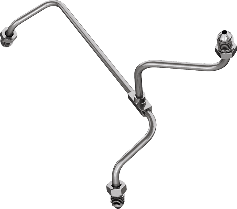 GOODRIDGE 1742-0748 Brake Line Tee Fitting - Front - FLH/FLT '14-'23 Non-ABS Models