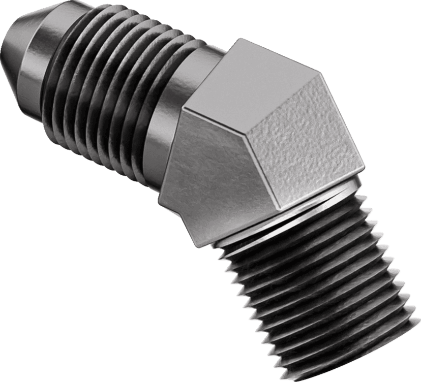 GOODRIDGE 1742-0753 Brake Adapter - 45° AN3 to 1/8 NPT