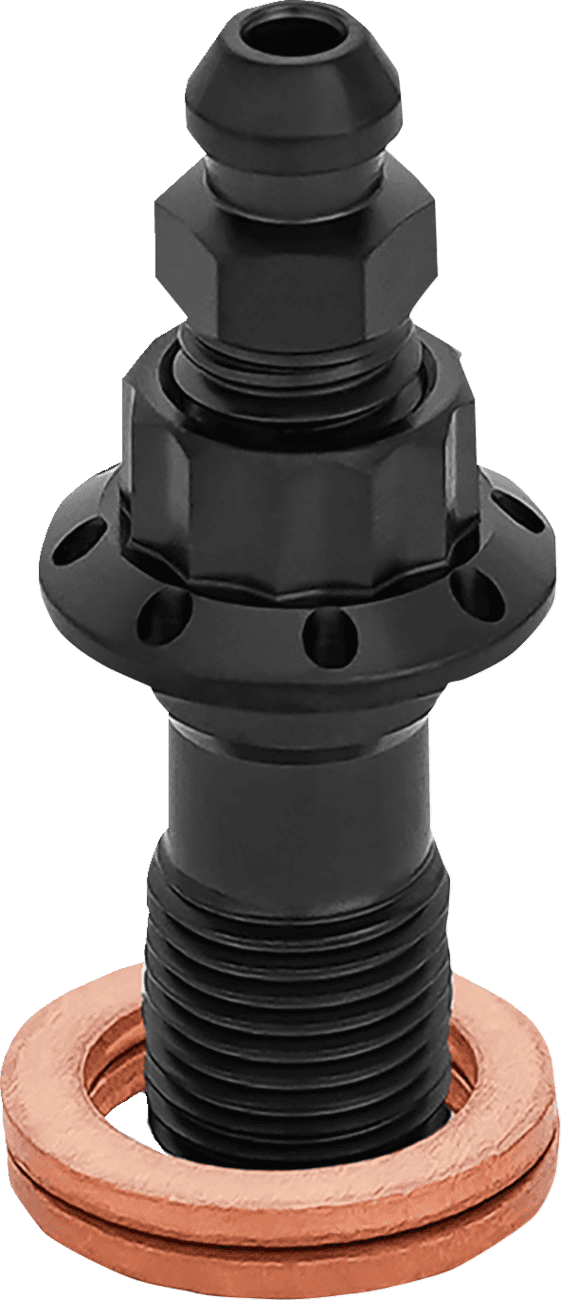 ARLEN NESS 1742-0774 Banjo Bolt with Bleeder - 10 mm - Black — image 2 of 4