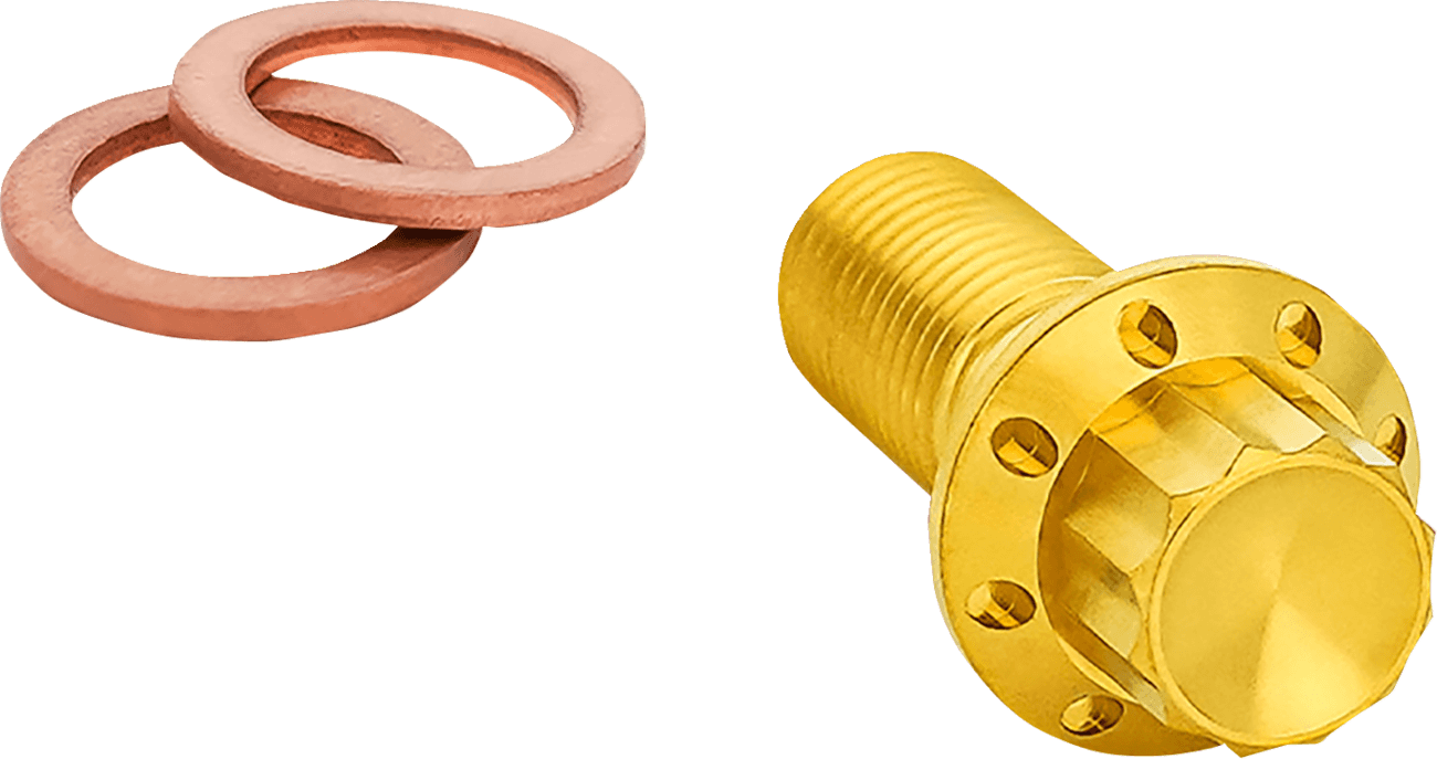ARLEN NESS 1742-0778 Banjo Bolt - 3/8"-24 - Gold