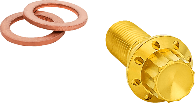 ARLEN NESS 1742-0778 Banjo Bolt - 3/8"-24 - Gold — image 1 of 2