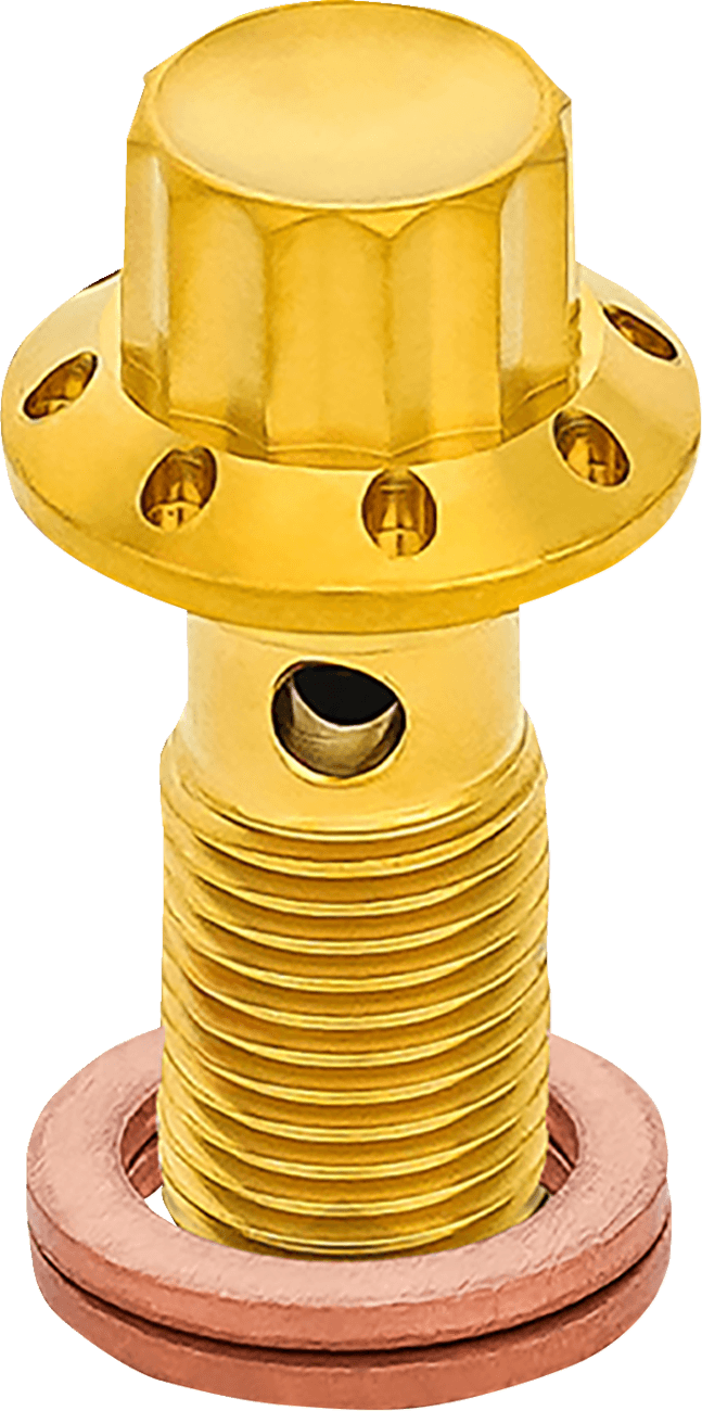 ARLEN NESS 1742-0778 Banjo Bolt - 3/8"-24 - Gold — image 2 of 2