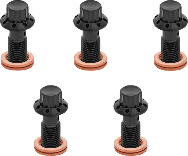 ARLEN NESS 1742-0795 Banjo Bolt 5-Pack - M10x1.25 - Black