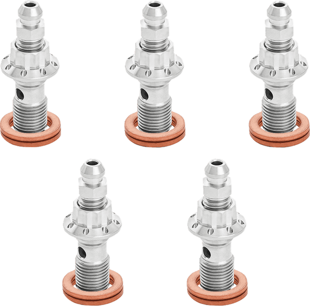 ARLEN NESS 1742-0800 Banjo Bolt 5-Pack - 10mm - Polished