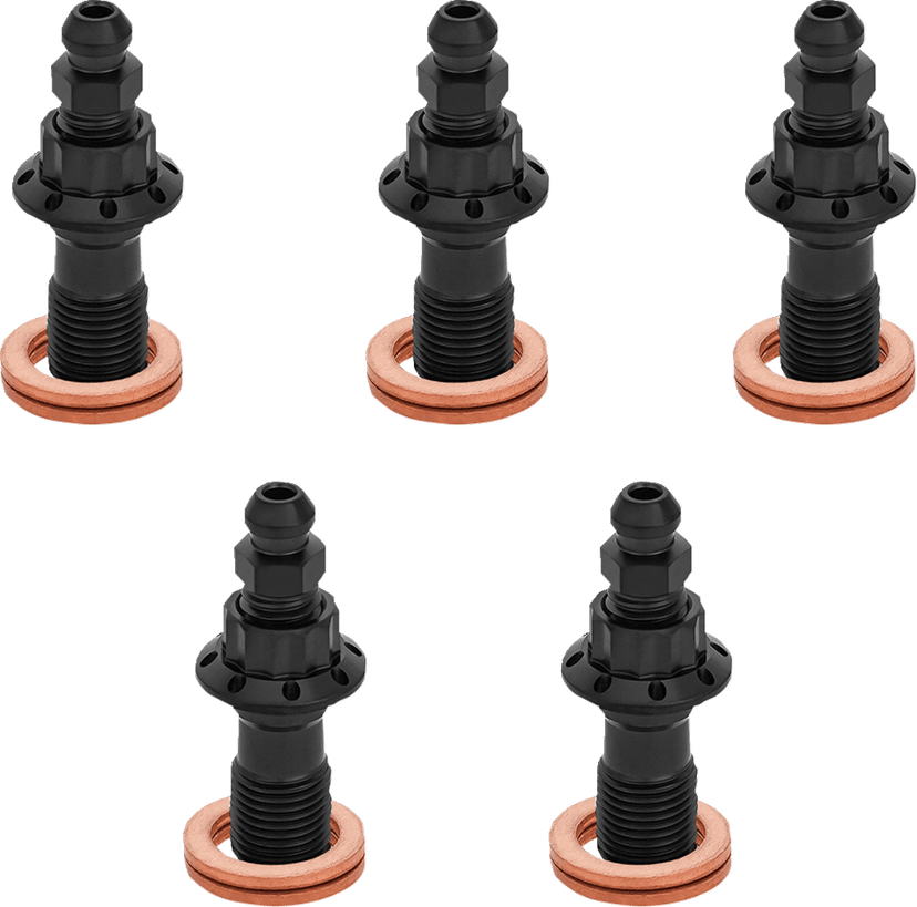ARLEN NESS 1742-0801 Banjo Bolt 5-Pack - 10mm - Black