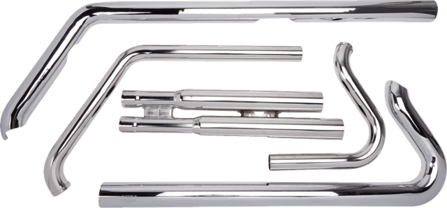 COBRA 1800-0087 Speedster Slashdown Exhaust - Chrome - '86-'06 Softail — image 2 of 3