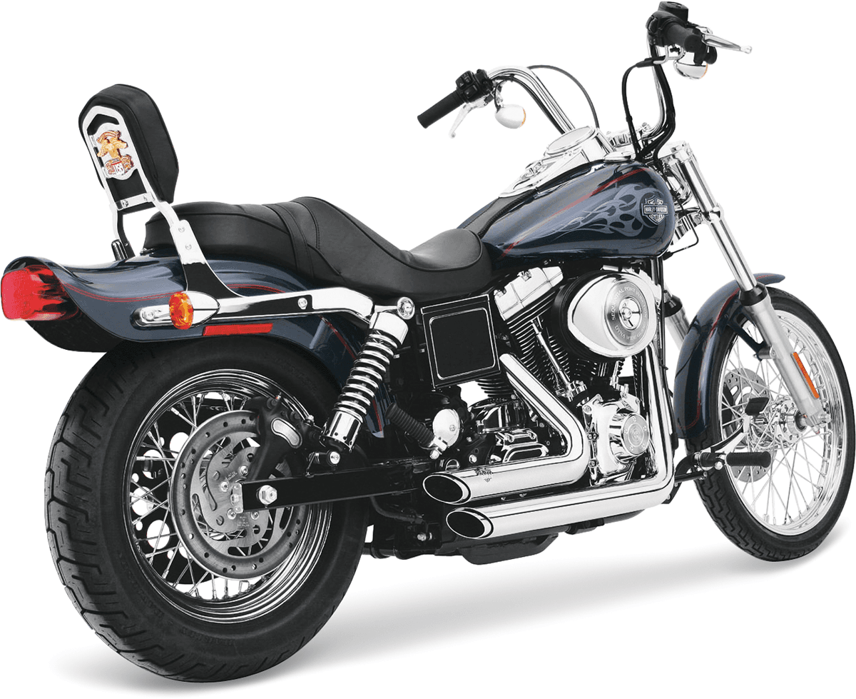 VANCE & HINES 1800-0154 Shortshots Staggered Exhaust System - Chrome
