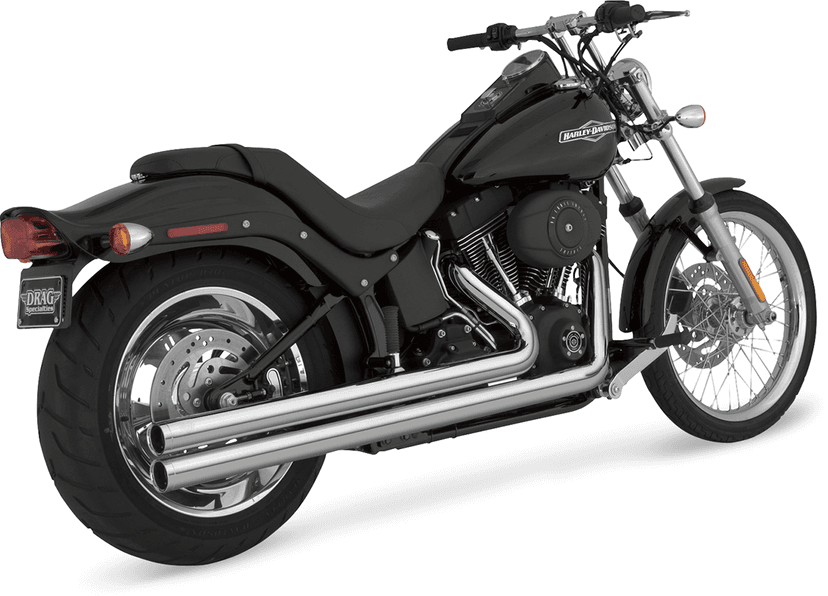 VANCE & HINES 1800-0448 Big Shots Exhaust - Chrome - Long — image 1 of 2