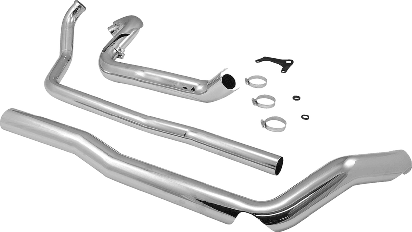 COBRA 1800-0634 True Dual Headpipes - Chrome - '95-'06 FL — image 2 of 6