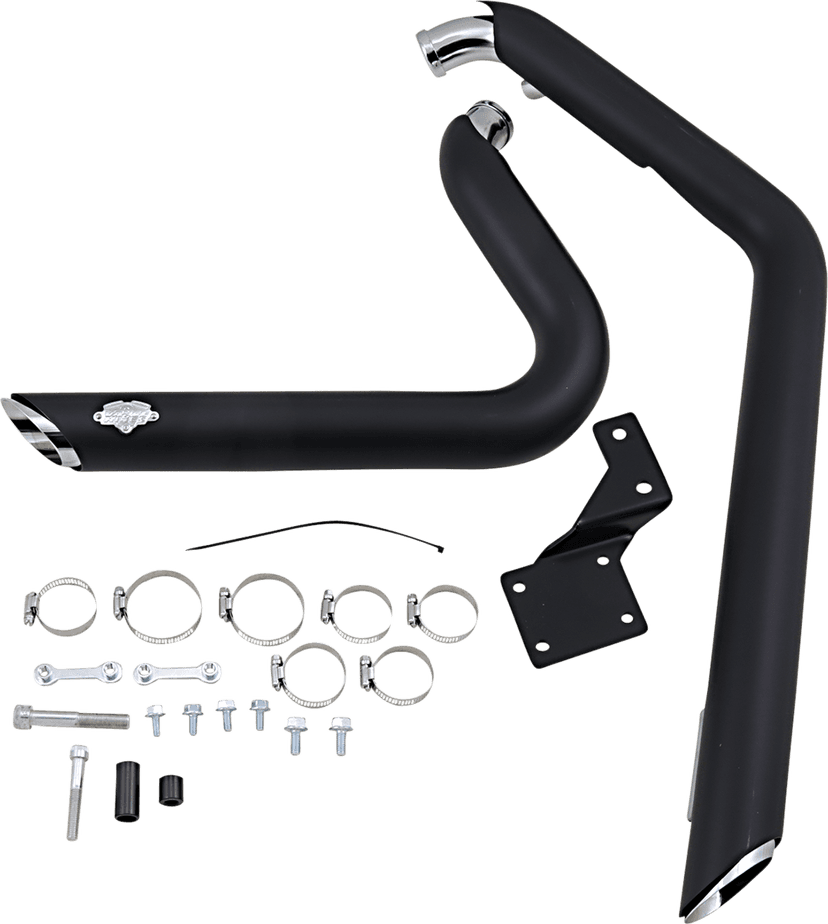 VANCE & HINES 1800-0745 Shortshots Staggered Exhaust System - Matte Black Ceramic — image 2 of 2