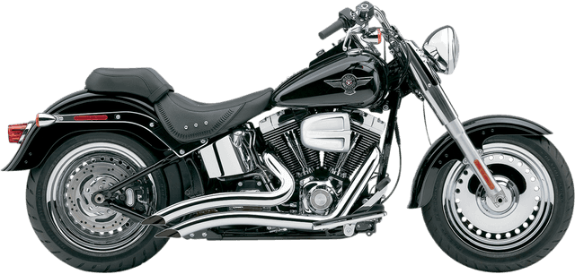 COBRA 1800-1378 Speedster Swept Short Exhaust - Chrome - '86-'06 Softail