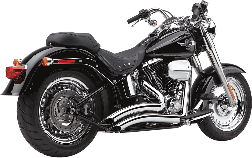 COBRA 1800-1381 Speedster Swept Short Exhaust - Chrome - '12-'17 Softail — image 2 of 2
