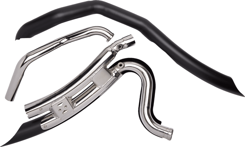 COBRA 1800-1490 Speedster Swept Short Exhaust - Black - '10-'16 FL — image 2 of 3