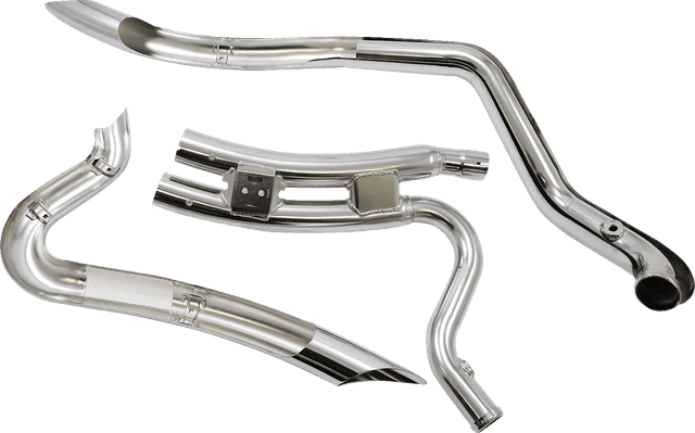 COBRA 1800-1747 Speedster Swept Short Exhaust - Chrome - '14-'20 XL — image 2 of 3