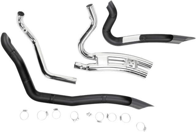 COBRA 1800-1748 Speedster Swept Short Exhaust - Black - '14-'20 XL — image 2 of 4