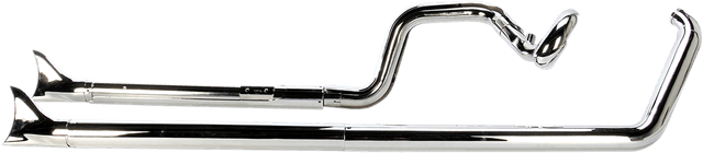 COBRA 1800-1751 True Dual Exhaust - Fishtail - '07-'11 Softail — image 1 of 4