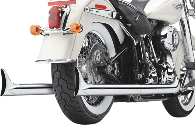 COBRA 1800-1754 True Dual Exhaust - Fishtail - '97-'06 Softail — image 1 of 5