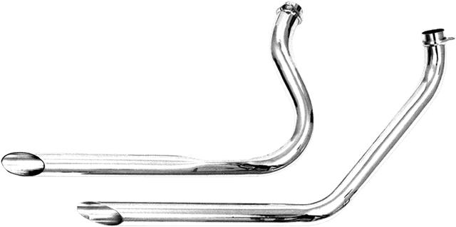 PAUGHCO 1800-1867 1-3/4" Slash-Cut Drag Pipes - '70-'84 FL - 34" Long