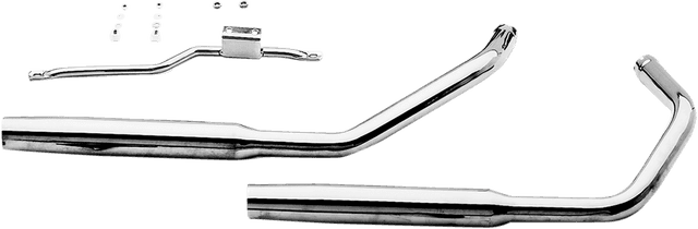 PAUGHCO 1800-1872 Staggered Dual Exhaust System - '57-'85 XL - Tapered - 38" Long