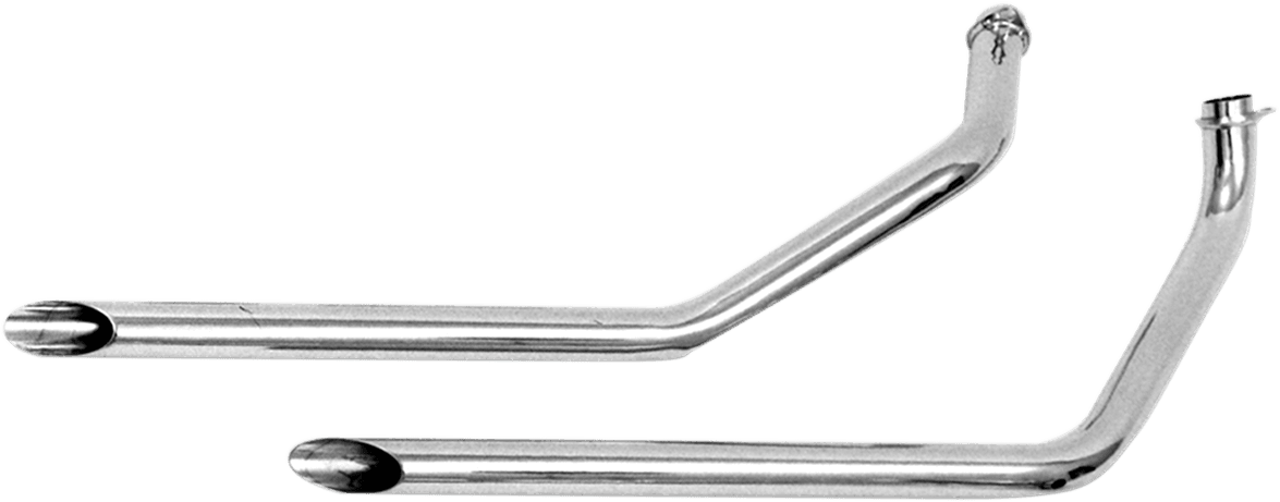 PAUGHCO 1800-1875 Staggered Dual Slash Cut Drag Pipes - '71-'84 FX - 1-3/4" Diameter