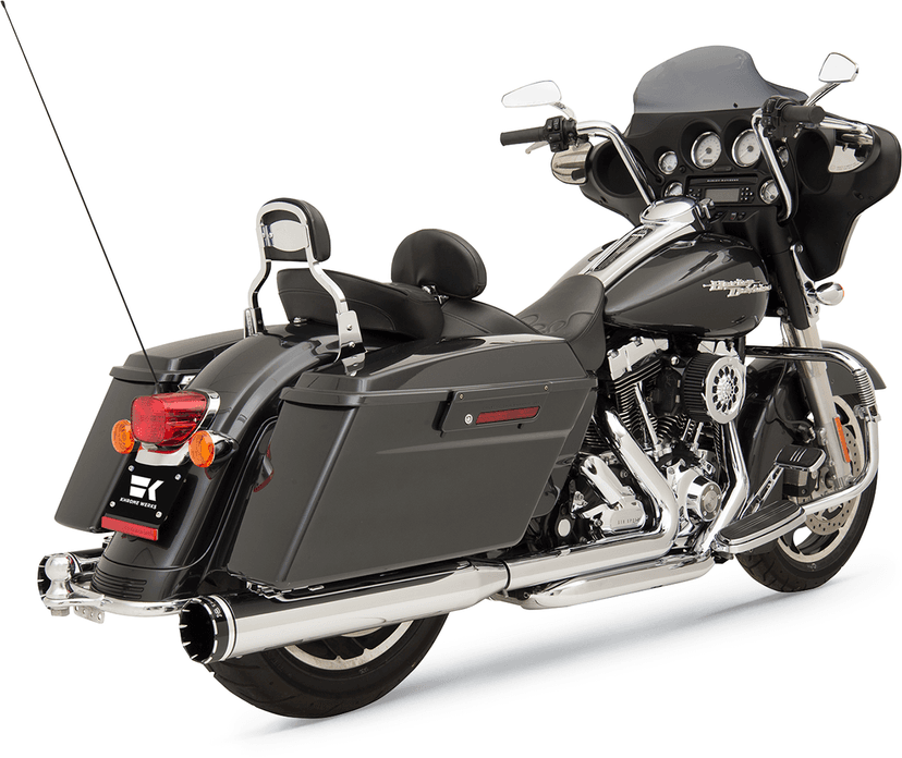 KHROME WERKS 1800-1959 2-into-2 Dominator Exhaust System - Chrome - '09-'16 FL - With 4-1/2" Muffler — image 3 of 5