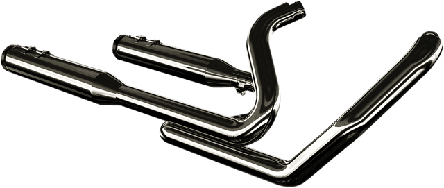 KHROME WERKS 1800-1968 2-into-2 Dominator Exhaust System - Eclipse® - '09-'16 FL - With 4-1/2" Muffler — image 3 of 6