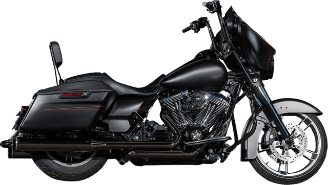 KHROME WERKS 1800-1968 2-into-2 Dominator Exhaust System - Eclipse® - '09-'16 FL - With 4-1/2" Muffler — image 2 of 6