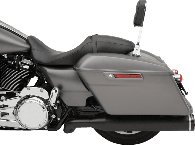 KHROME WERKS 1800-2176 2-into-2 Dominator Exhaust System with 4-1/2" Mufflers - Black - FL — image 2 of 3