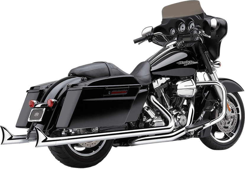 COBRA 1800-2185 Dual Speedster Exhaust - Chrome - Fishtail - '17-'19 Dresser
