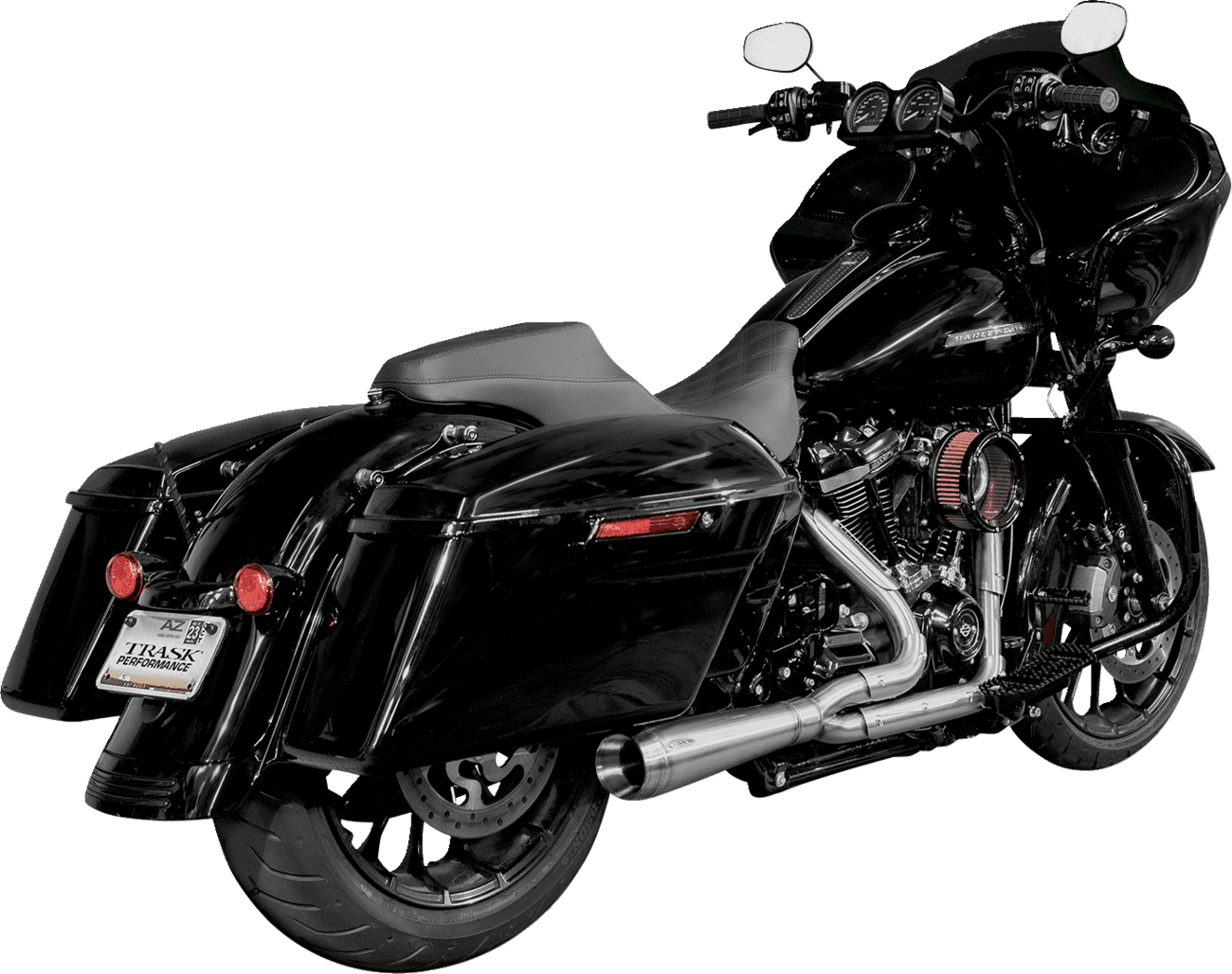 TRASK 1800-2206 2-into-1 Assault Exhaust System - Full Stainless - Straight