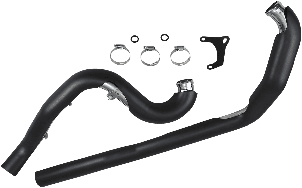 COBRA 1800-2267 True Dual Headpipes - Black - '95-'06 FL