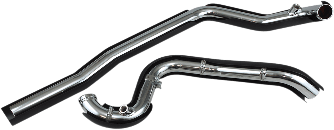 COBRA 1800-2268 True Dual Headpipes - Black - '07-'08 FL