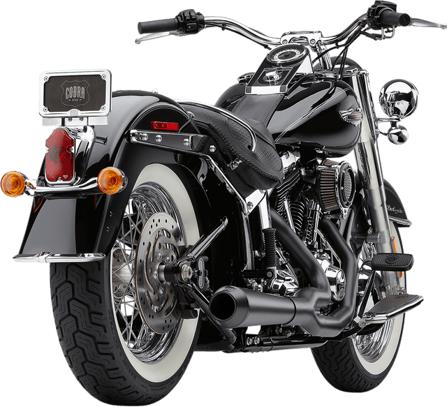 COBRA 1800-2285 El Diablo Exhaust - Black - '12-'17 Softail — image 4 of 5
