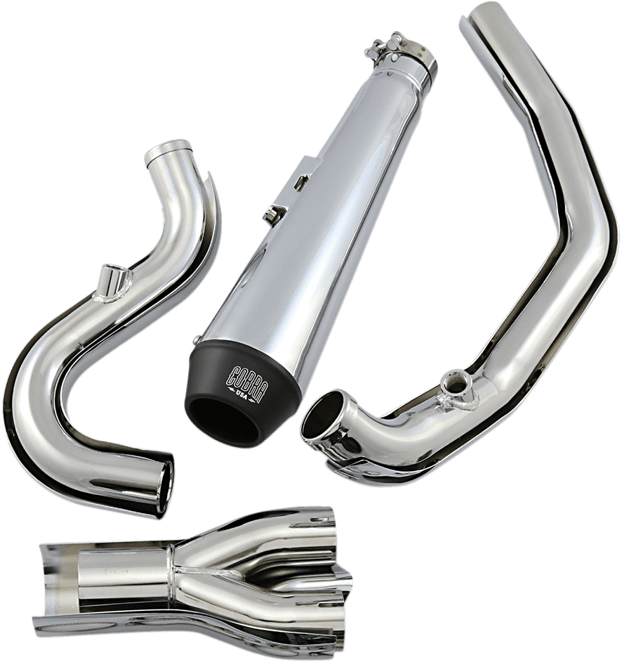 COBRA 1800-2286 El Diablo Exhaust - Chrome - '07-'11 Softail