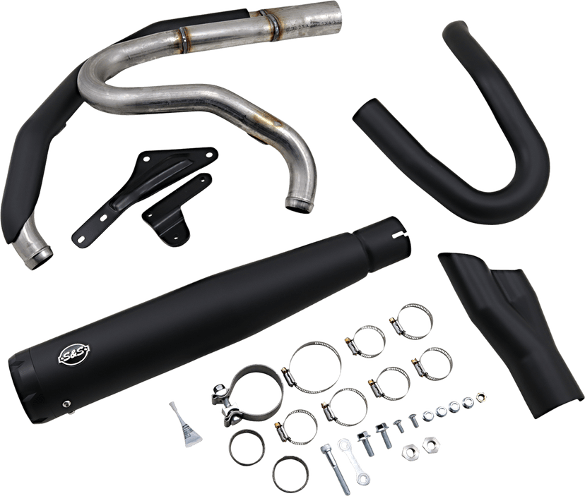 S&S CYCLE 1800-2467 2:1 Exhaust for M8 Softail - Black — image 1 of 3