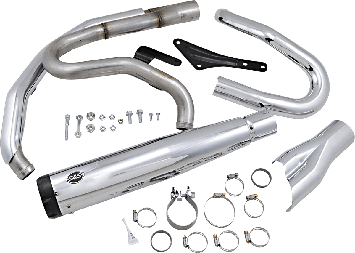 S&S CYCLE 1800-2468 2:1 Exhaust for M8 Softail - Chrome