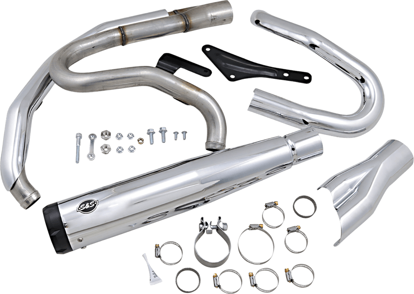 S&S CYCLE 1800-2468 2:1 Exhaust for M8 Softail - Chrome