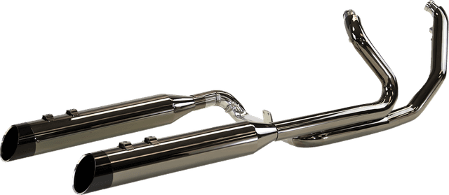 KHROME WERKS 1800-2482 2-into-2 Dominator Exhaust System with 4-1/2" Mufflers - Eclipse® - FL