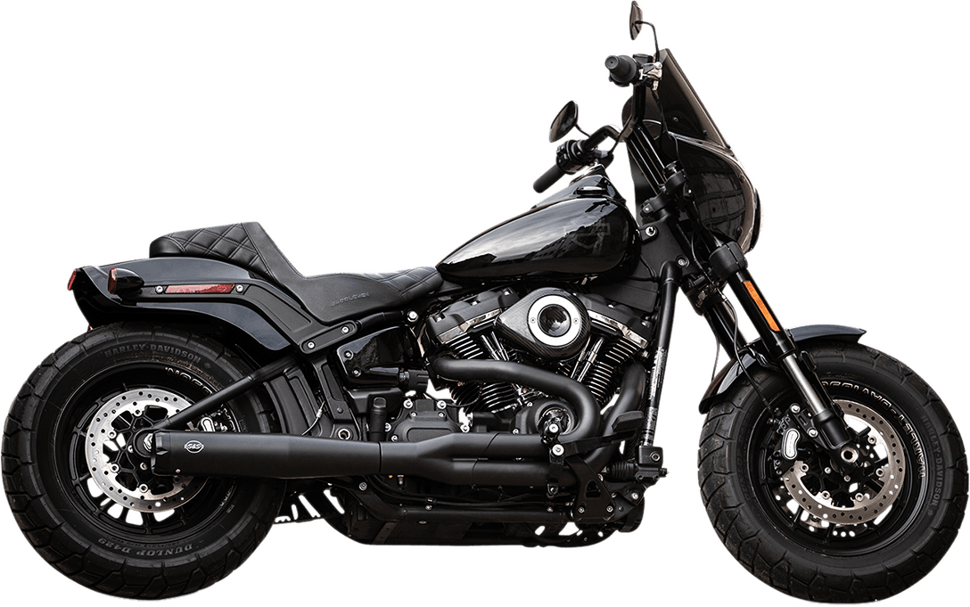 S&S CYCLE 1800-2483 Exhaust - 2:1 - Black
