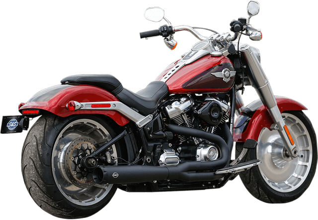 S&S CYCLE 1800-2485 2:1 50 State Exhaust for M8 Softail - Black — image 2 of 3
