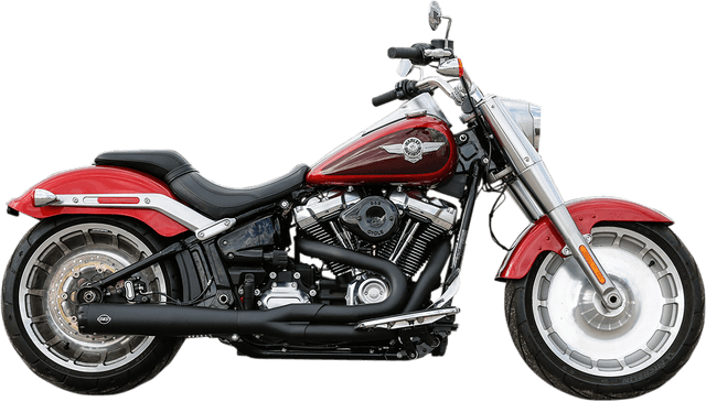 S&S CYCLE 1800-2485 2:1 50 State Exhaust for M8 Softail - Black — image 1 of 3