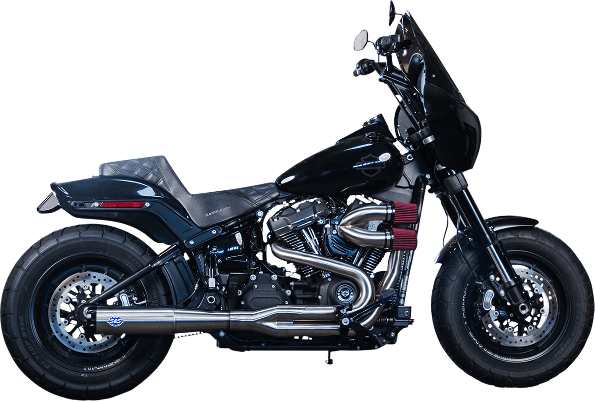 S&S CYCLE 1800-2520 2-into-1 Superstreet Exhaust System - 50 State - M8 Softail - Stainless Steel