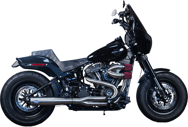 S&S CYCLE 1800-2520 2-into-1 Superstreet Exhaust System - 50 State - M8 Softail - Stainless Steel — image 1 of 7