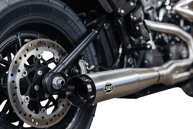 S&S CYCLE 1800-2520 2-into-1 Superstreet Exhaust System - 50 State - M8 Softail - Stainless Steel — image 3 of 7